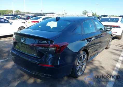 2025 Honda Civic Hybrid Sport/Sport Touring z USA, uszkodzony, nr VIN 2HGFE4F83SH333731